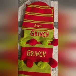 Grinch Red and Green Women's Gloves & Mittens Set (Unisex)
